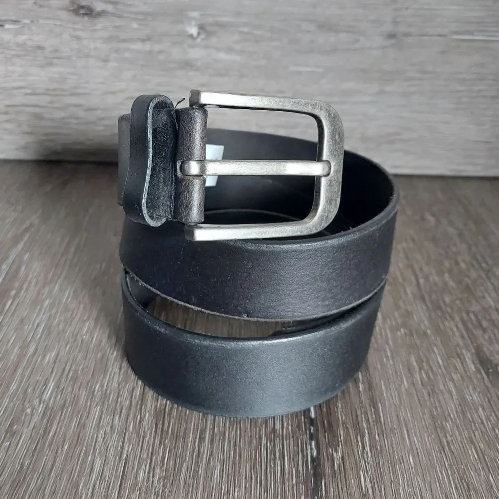 Black Leather Belt Size 38